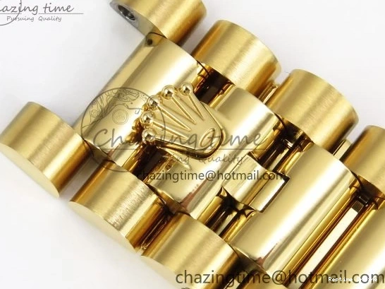 0420 WaterResistant Day Date 36 YG RAF 1:1 Best Edition Brown Oman Dial Diamonds Bezel on YG Bracelet A 1518